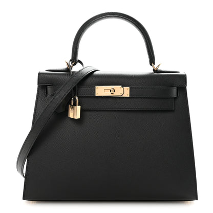 Hermes Epsom Kelly Sellier 28 Black 1 of 10
