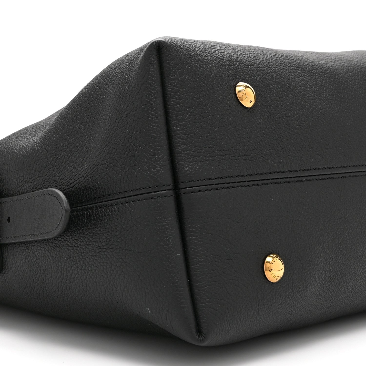 Louis Vuitton Grained Calfskin Low Key Hobo MM Black 9 of 10