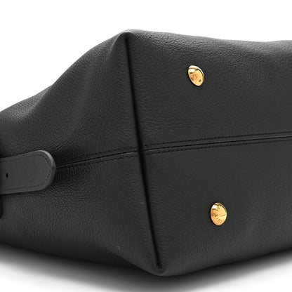 Louis Vuitton Grained Calfskin Low Key Hobo MM Black 9 of 10