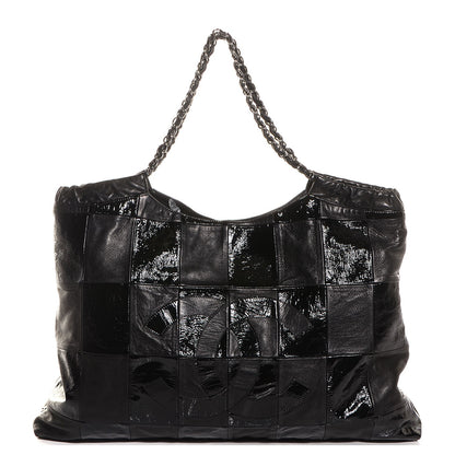 Chanel Patent Patchwork Large Brooklyn Tote Black 1 of 7