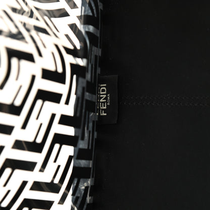 Fendi TPU FF Vitello Century Plexiglass Large Runaway Shopper Tote Black 8 of 14
