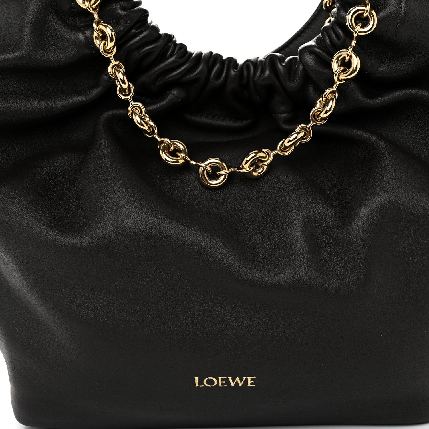 Loewe Nappa Small Squeeze Bag Chocolate 7 of 9