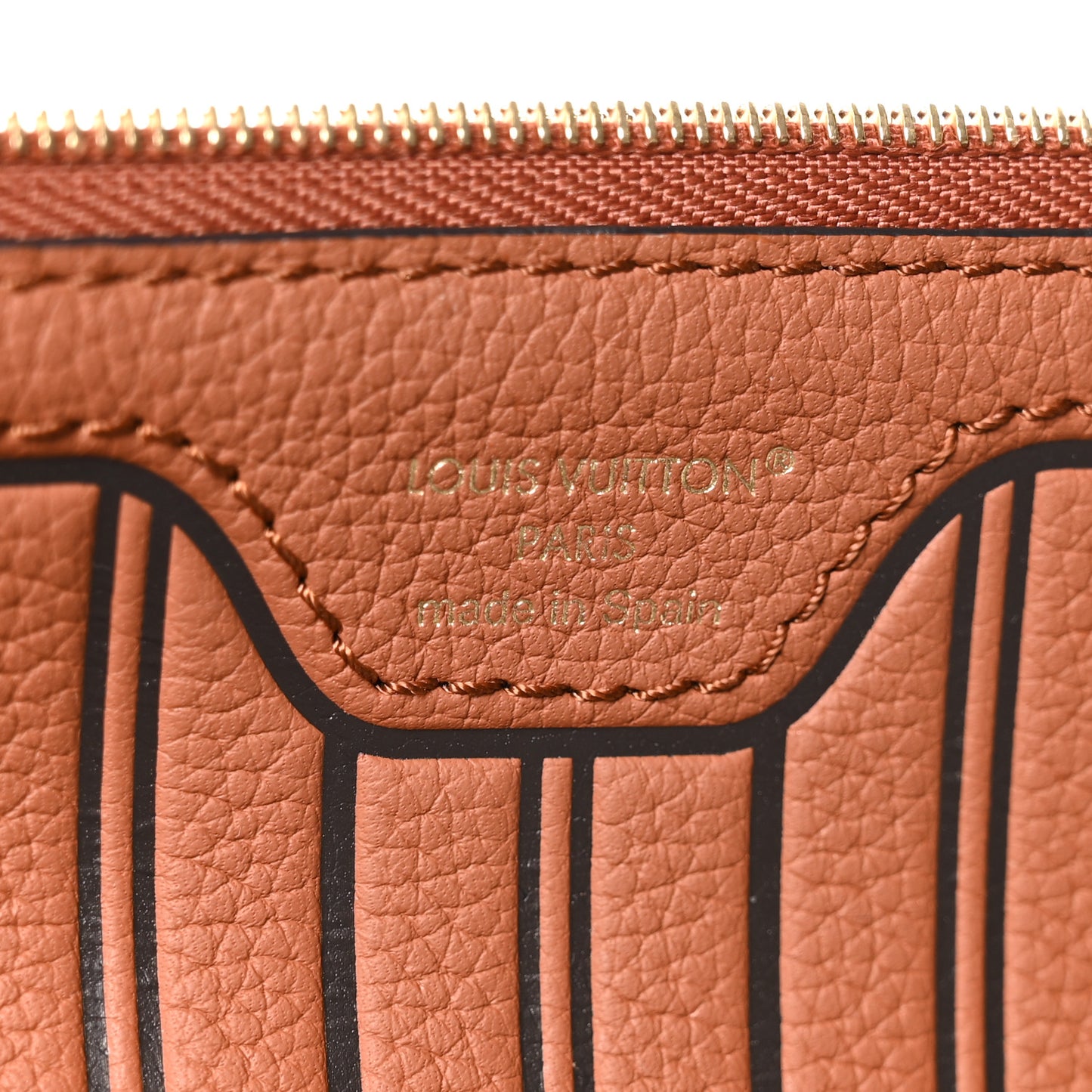 Monogram Calfskin Neo Neverfull Inside Out MM Tan