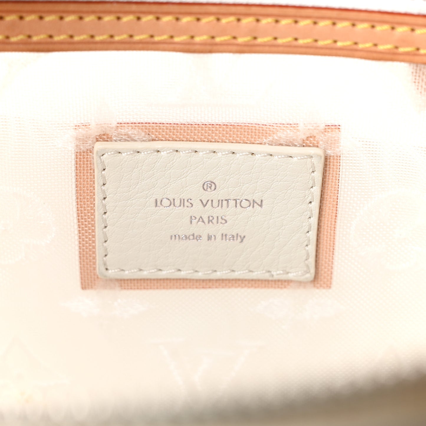 Monogram Transparence Lockit East-West White
