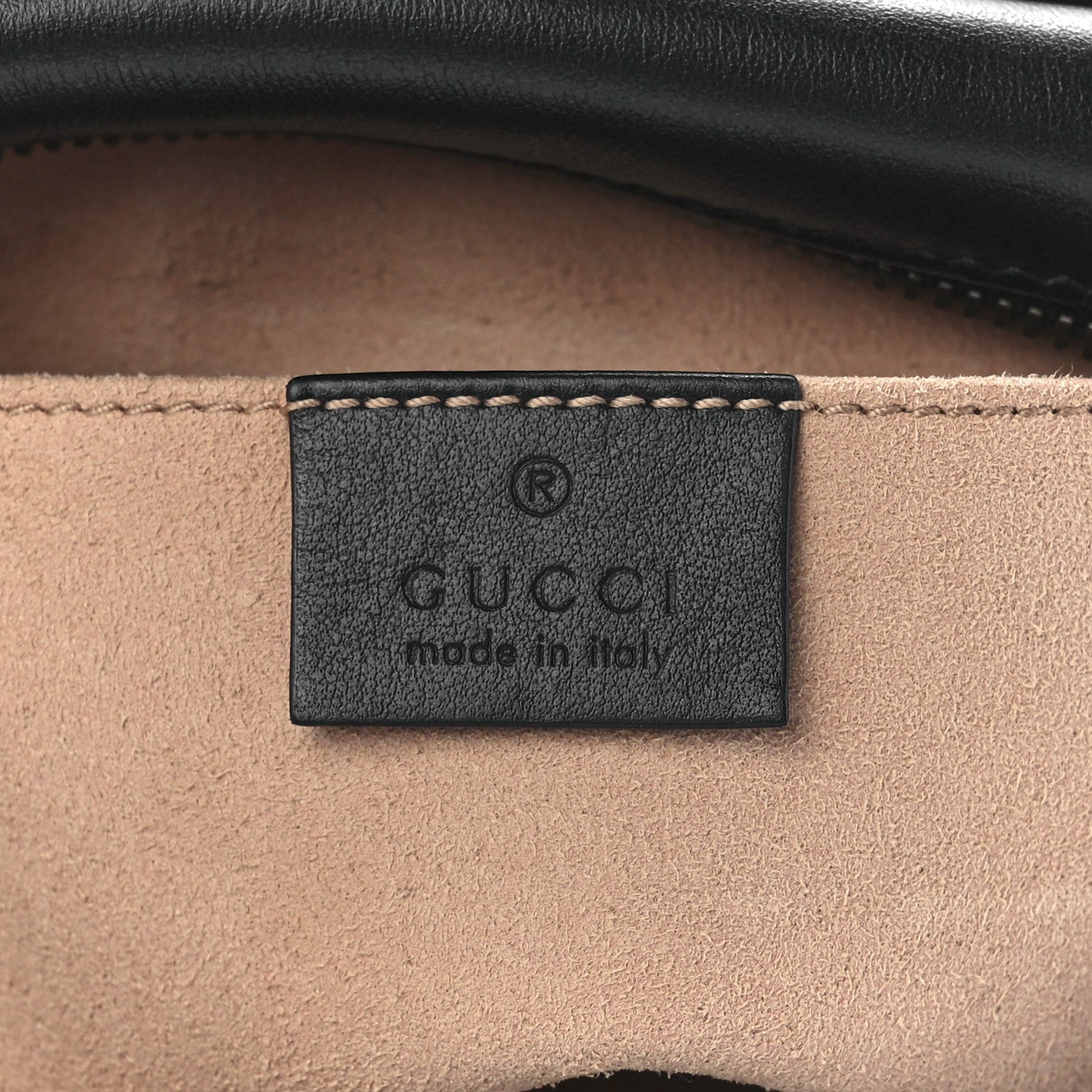 Gucci Calfskin Matelasse Small GG Marmont Chain Shoulder Bag Black 6 of 11