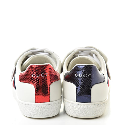 Gucci Calfskin Ayers Web Panther Embroidered Womens Ace Sneakers 36 White 5 of 10