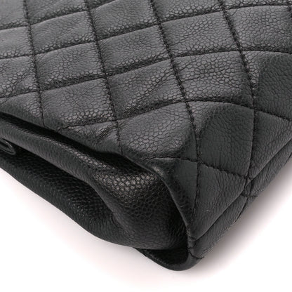 Chanel Caviar Quilted CC Large Clutch Black 9 of 11