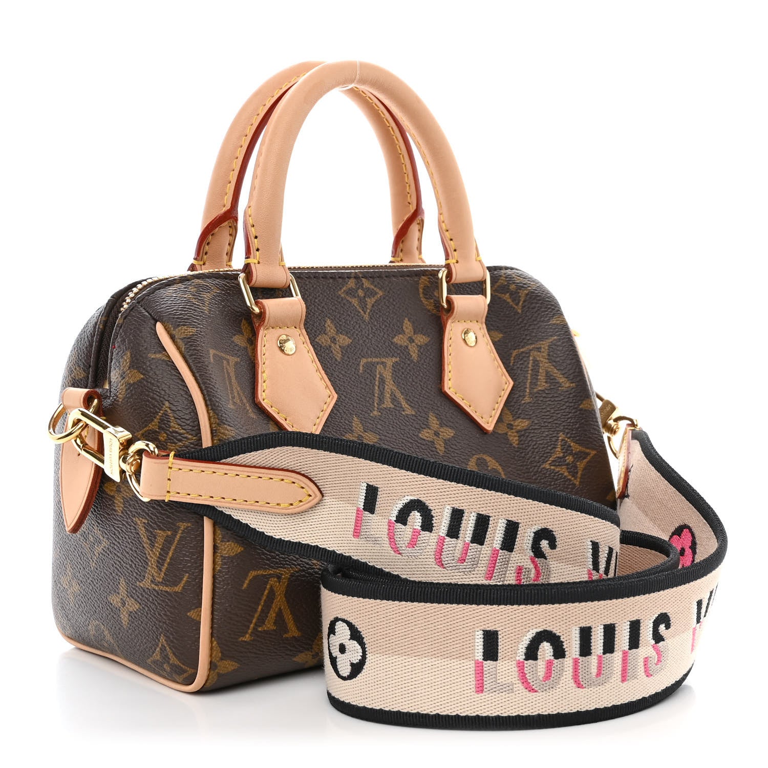 Louis Vuitton Monogram Speedy Bandouliere 20 Black 3 of 9