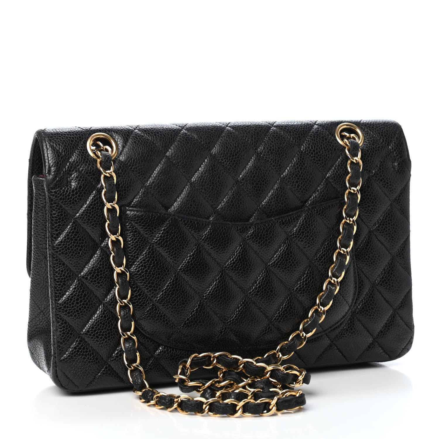 Chanel Caviar Quilted Medium Double Flap Black 2 of 5