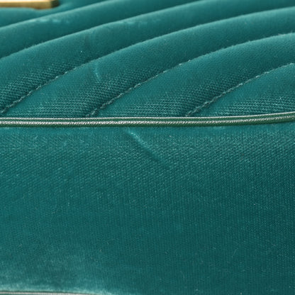 Saint Laurent Velvet Matelasse Monogram Lou Camera Bag Deep Malachite 16 of 20