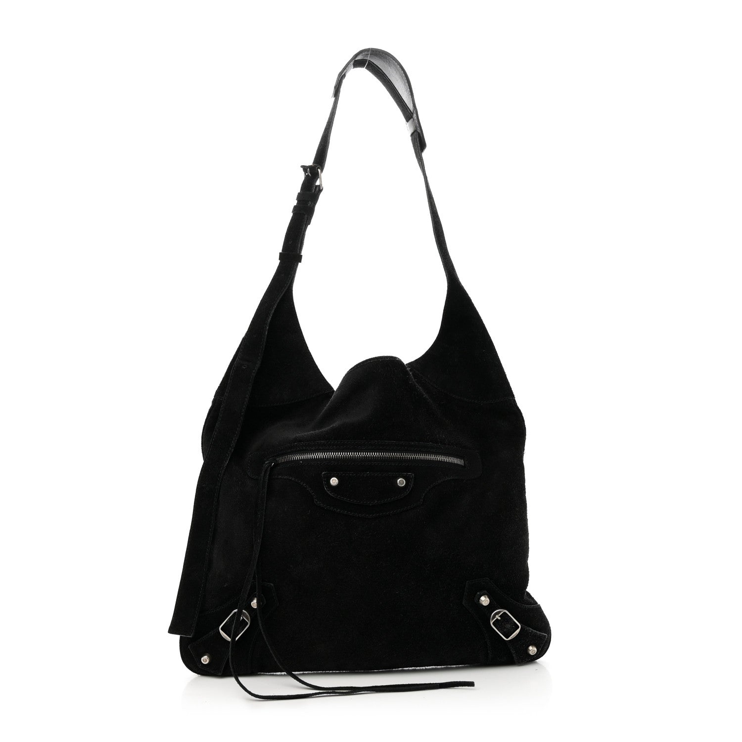 Balenciaga Suede Classic Hardware Besace Hobo Black 1 of 11