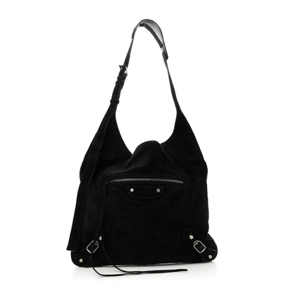 Balenciaga Suede Classic Hardware Besace Hobo Black 1 of 11
