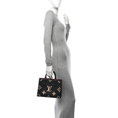 Louis Vuitton Empreinte Monogram Giant Onthego PM Black Beige 2 of 9
