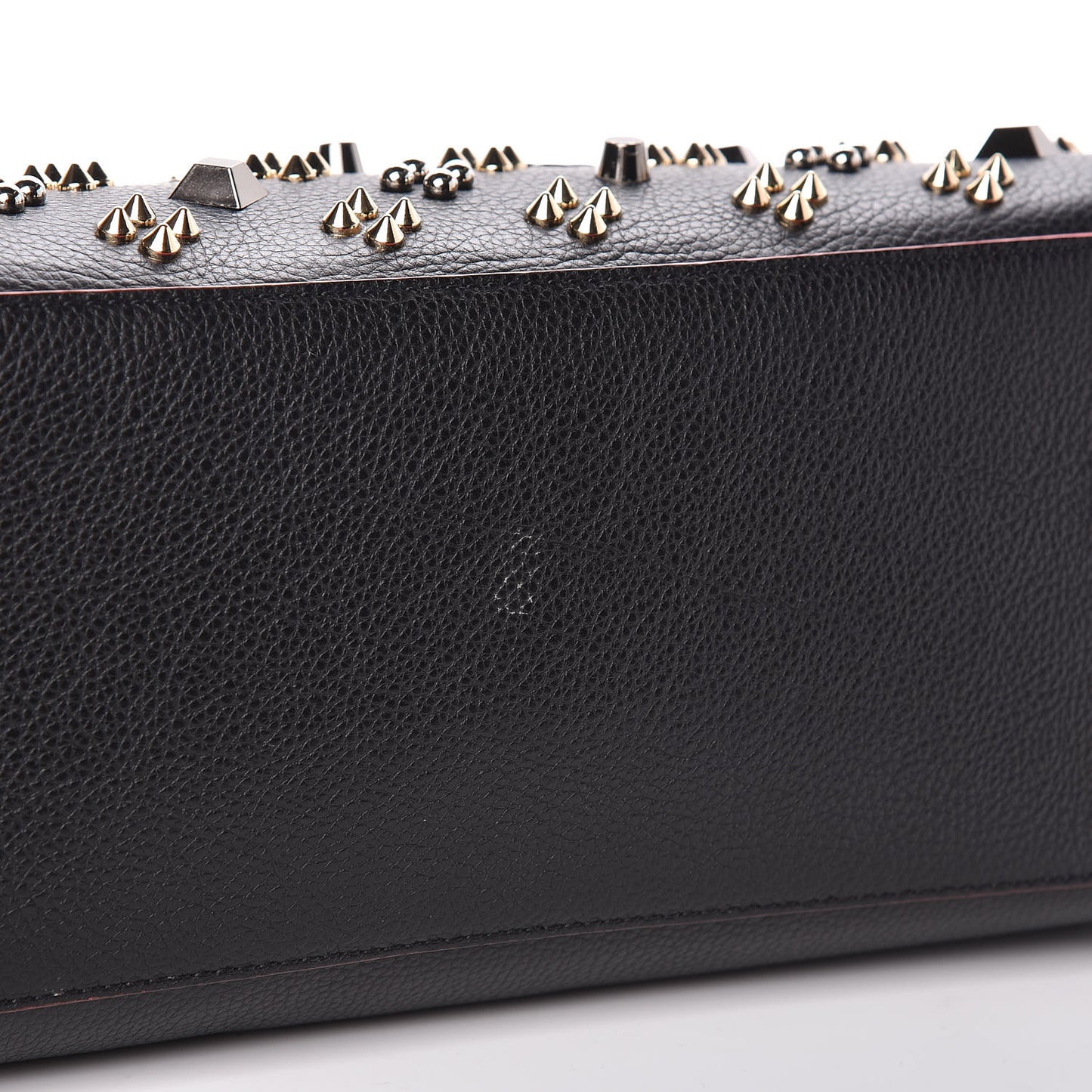Calfskin Spikes Loubinthesky Medium Paloma Black Multimetal