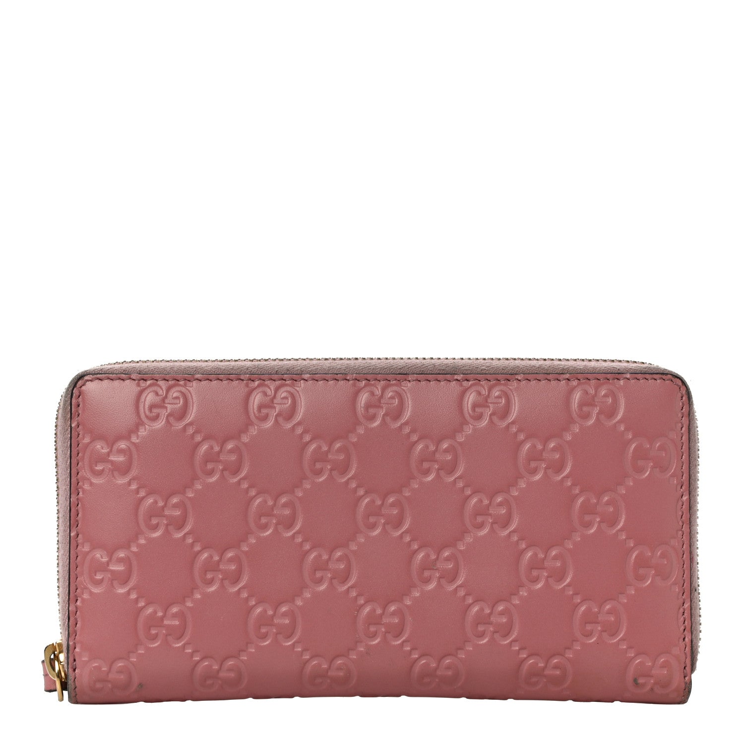 Gucci Guccissima Zip Around Wallet Pink 1 of 11