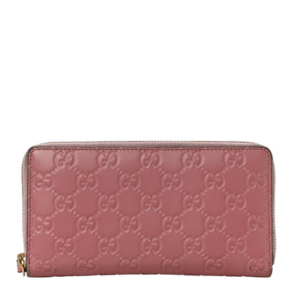 Gucci Guccissima Zip Around Wallet Pink 1 of 11
