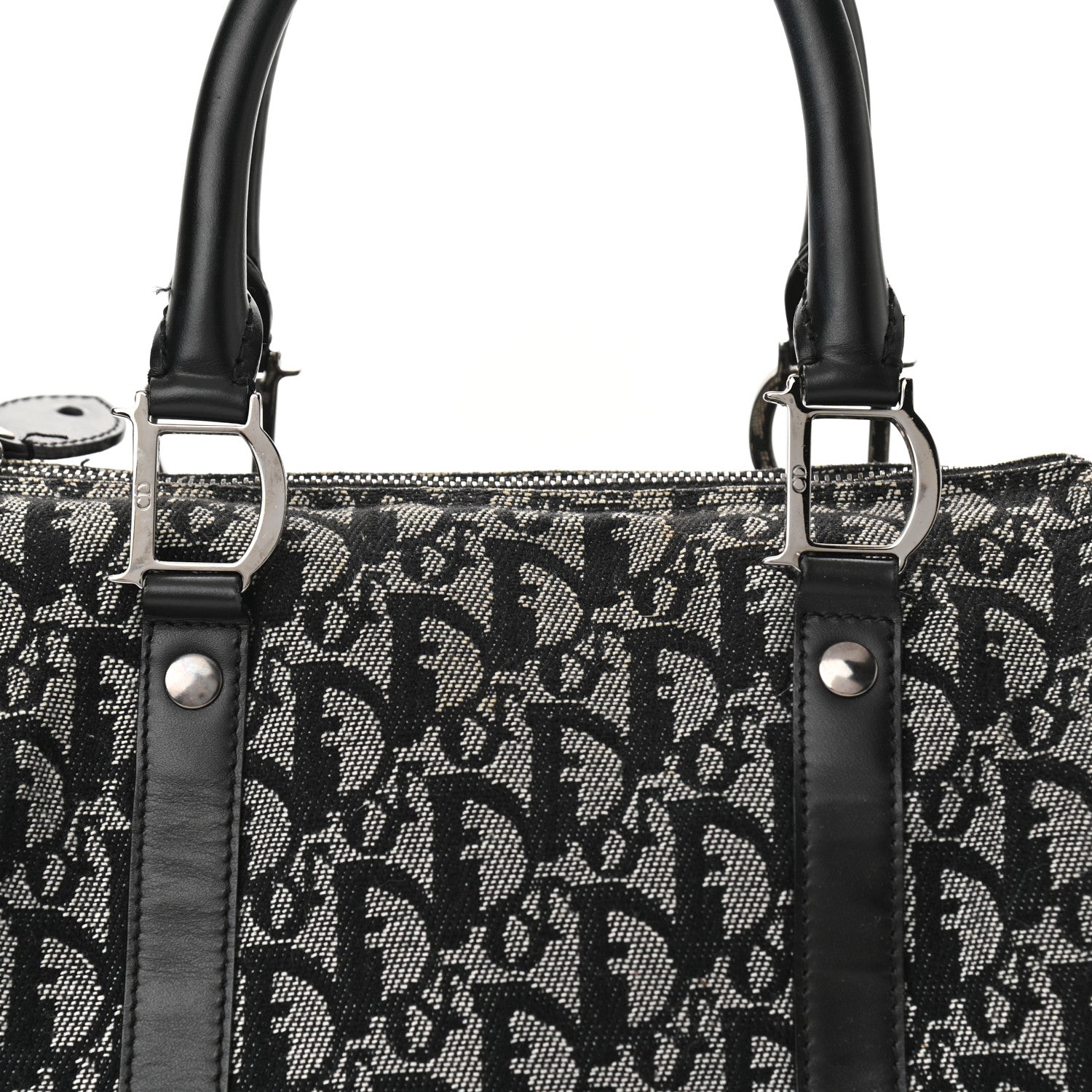 Christian Dior Monogram Boston Black 8 of 17