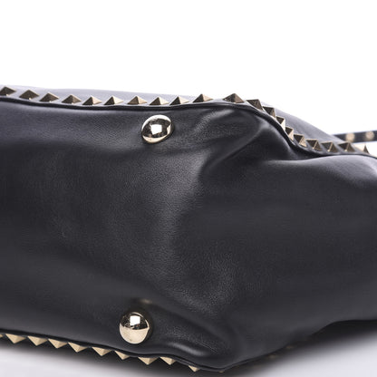 Valentino Garavani Vitello Medium Rockstud Tote Black 8 of 12