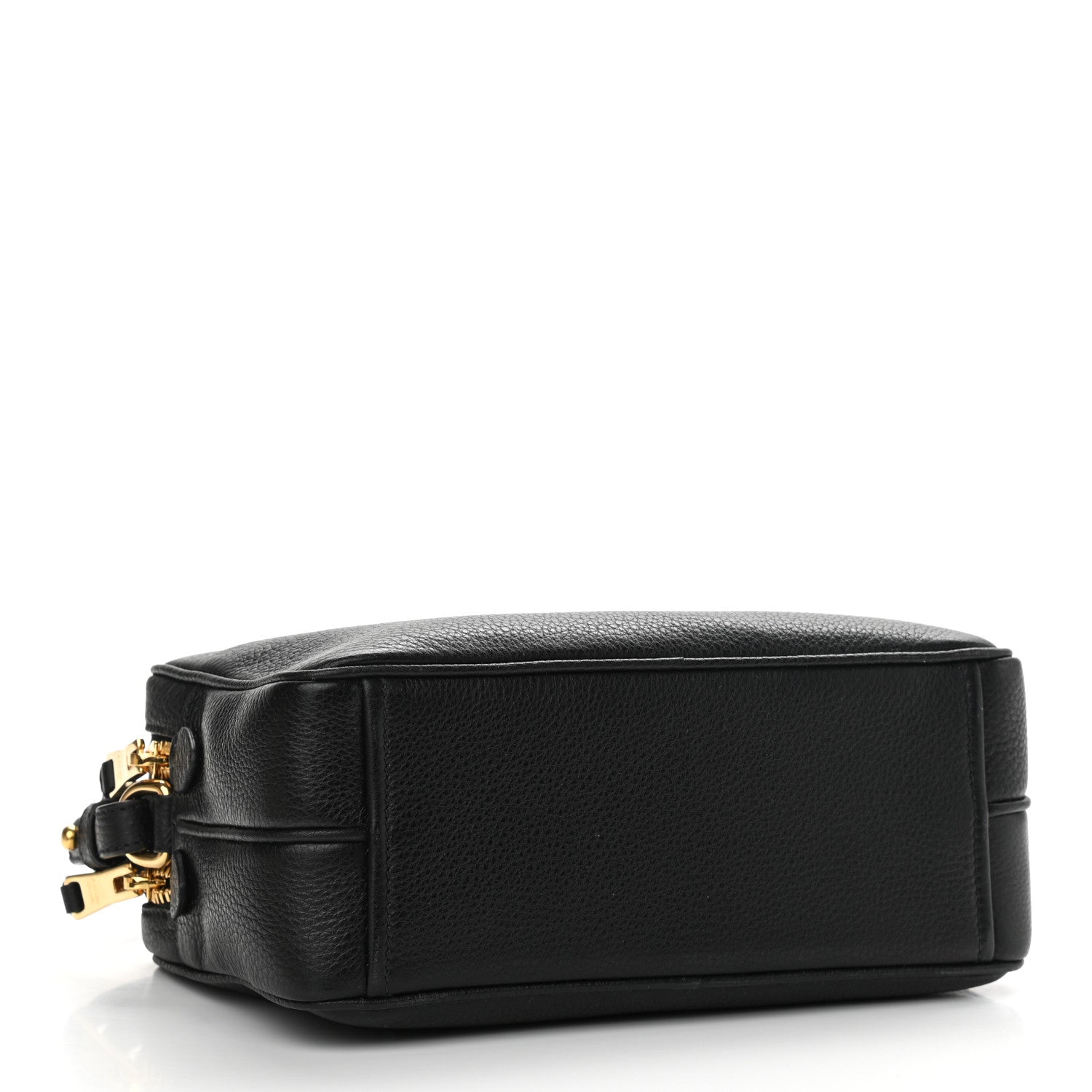 Prada Vitello Daino Medium Double Zip Shoulder Bag Black 5 of 13