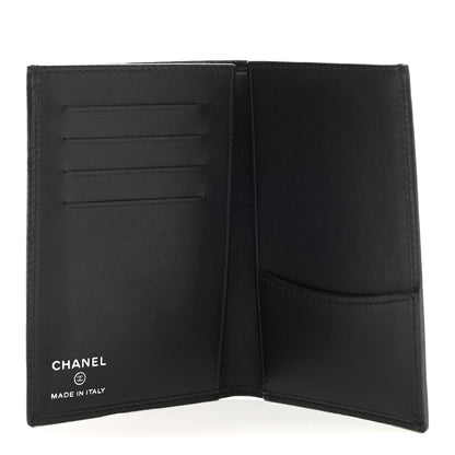 Chanel Calfskin Quilted Passport Holder Black 5 of 7