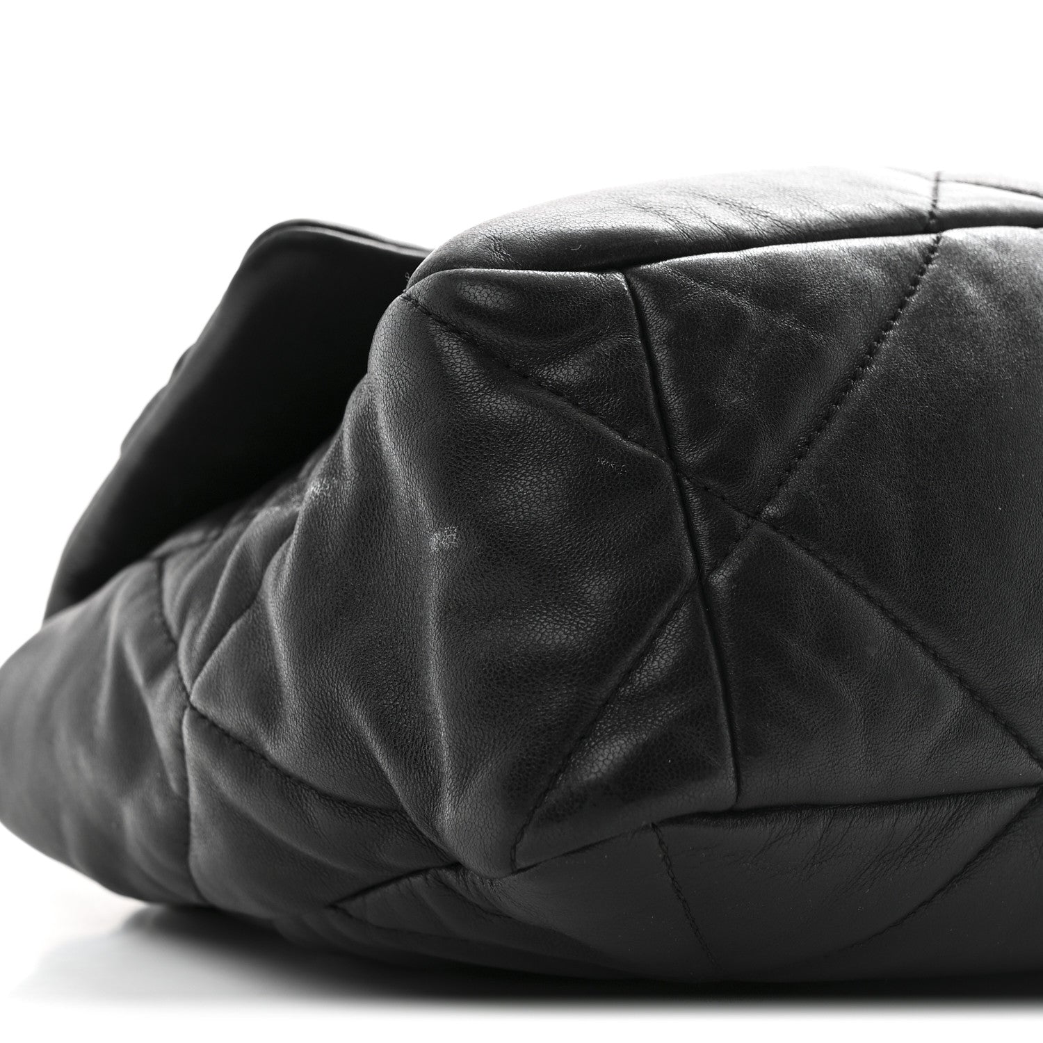 Chanel Shiny Goatskin Quilted Large Chanel 19 Flap Black 9 of 11