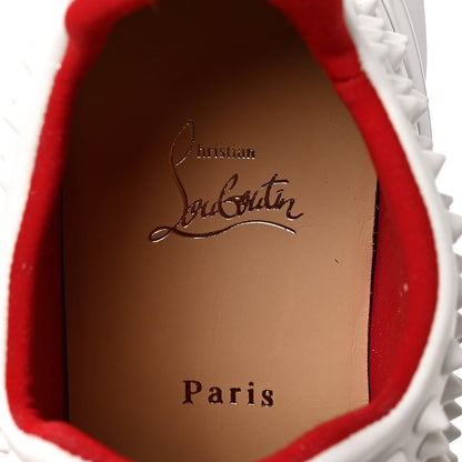 Christian Louboutin Neoprene Spike Sock Donna Flat Sneakers 39 White Snow 6 of 8