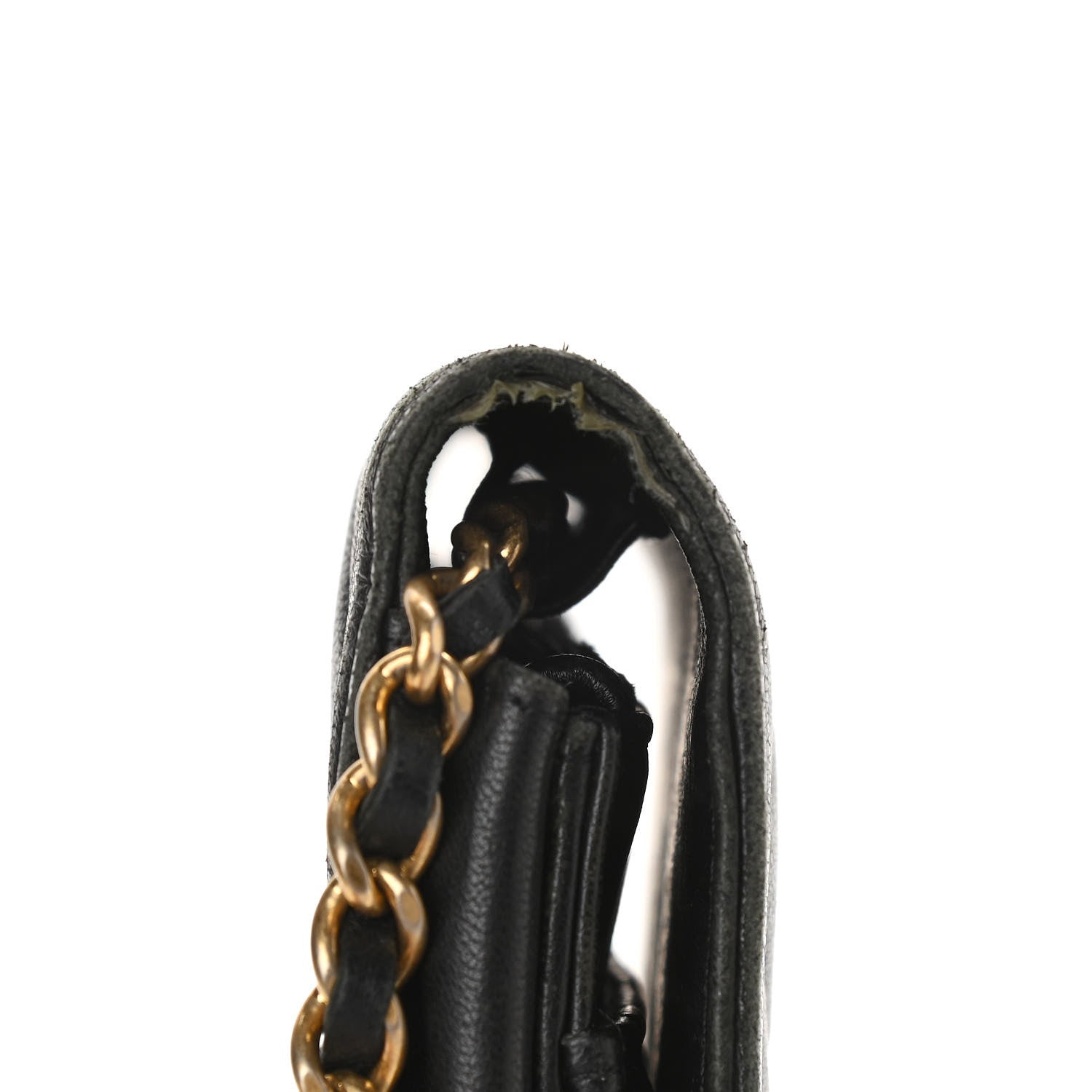 Chanel Calfskin Quilted Boy Wallet On Chain WOC Black 13 of 15