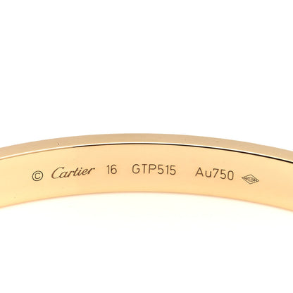 Cartier 18K Yellow Gold LOVE Bracelet 16 4 of 5