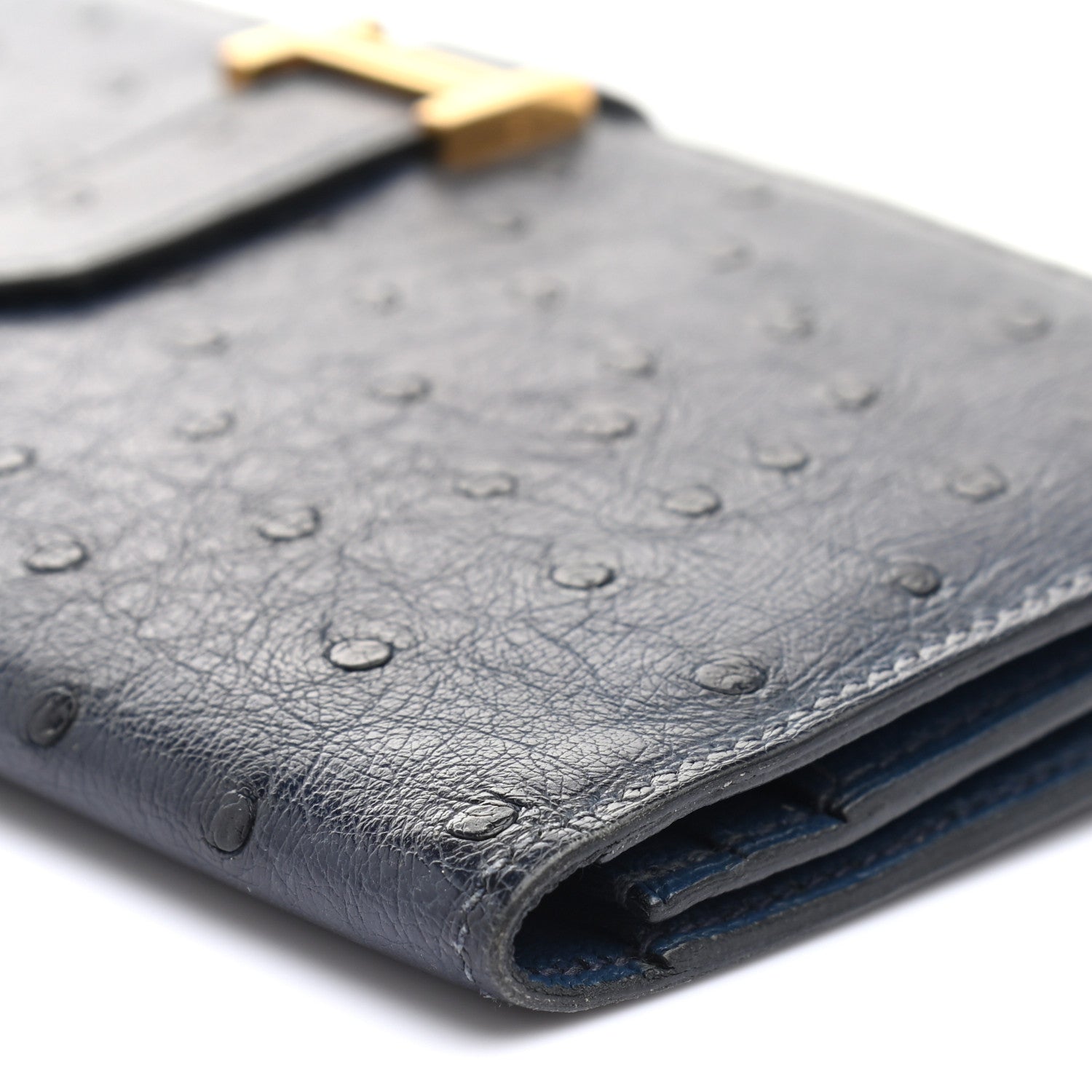 Hermes Ostrich Bearn Wallet Bleu Saphir 13 of 13