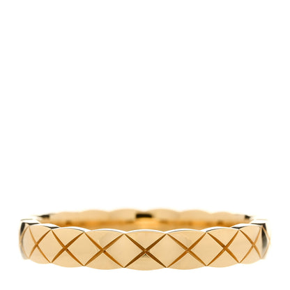 Chanel 18K Yellow Gold Mini Coco Crush Ring 55 7.25 3 of 6
