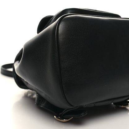 Chanel Lambskin Quilted Small Duma Drawstring Backpack Black 9 of 10