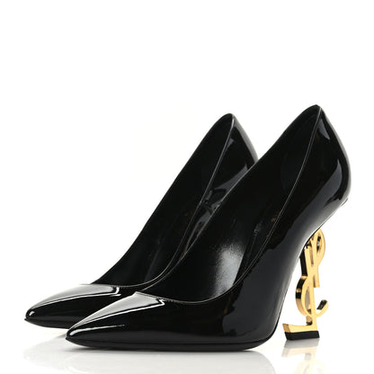 Saint Laurent Patent Opyum 110 Pumps 36.5 Black Gold 3 of 8
