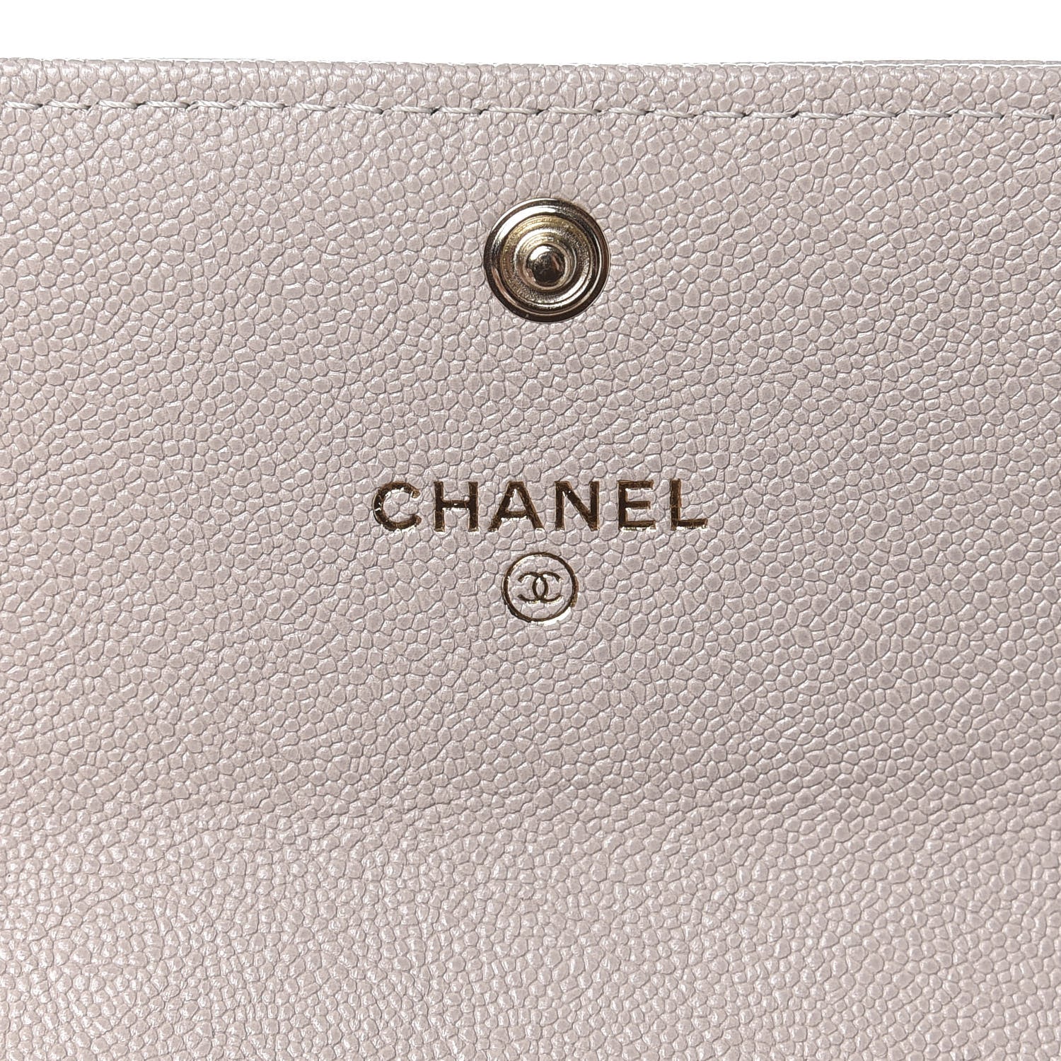 Chanel Iridescent Caviar Quilted Boy Card Holder Wallet Beige 6 of 8