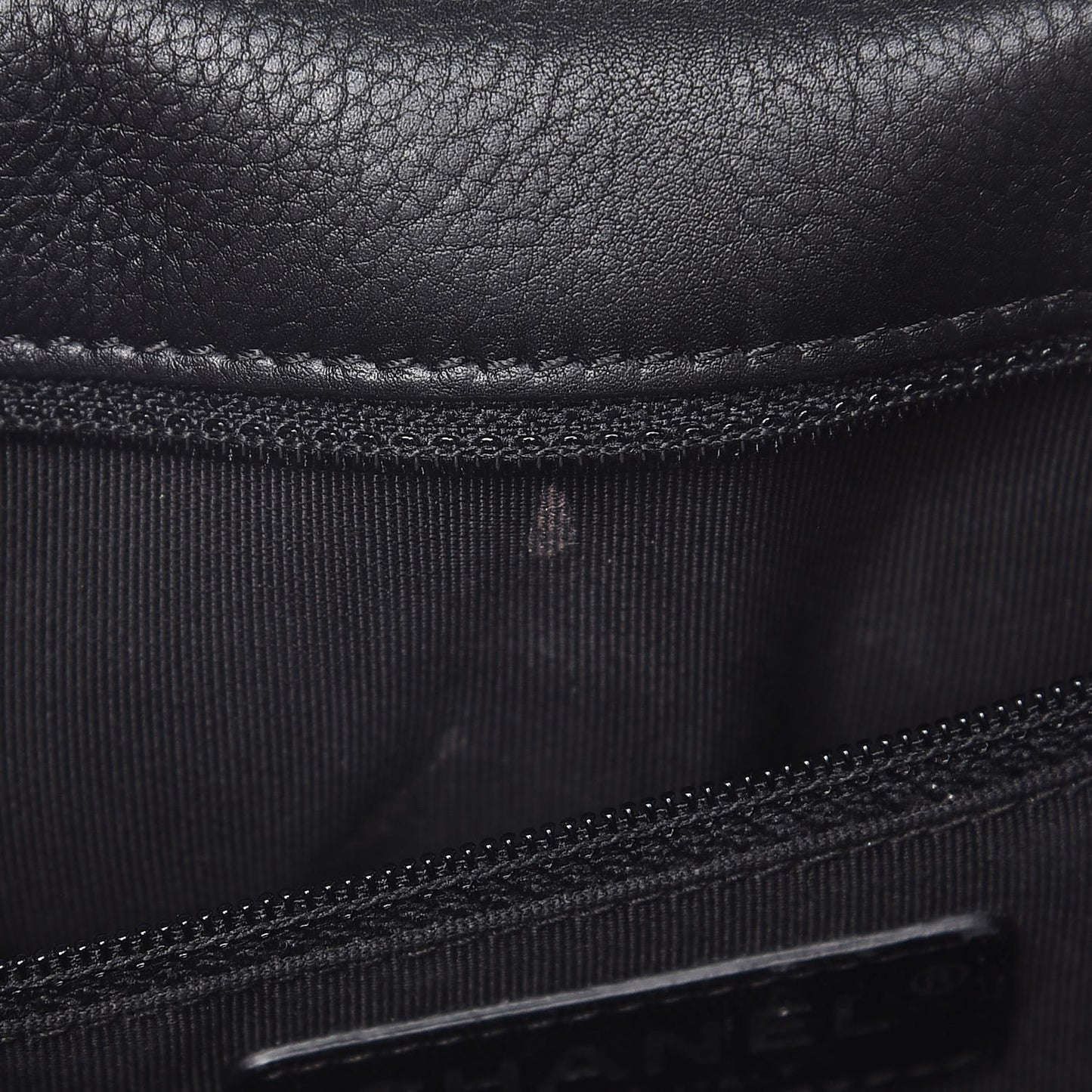 Calfskin Quilted Medium Frame In Chain Flap Black