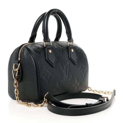 Louis Vuitton Empreinte Monogram Giant Speedy Bandouliere 20 Black 3 of 13