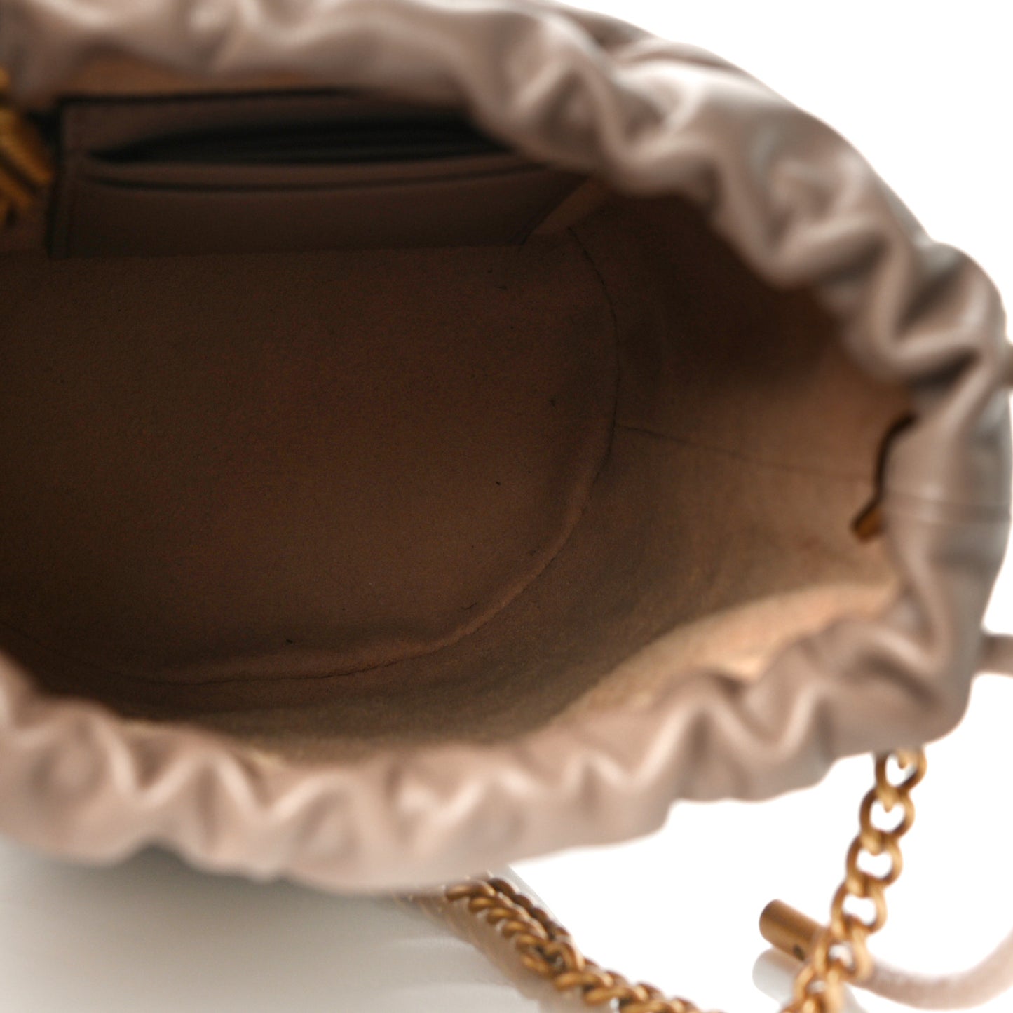 Calfskin Matelasse Mini GG Marmont 2.0 Bucket Bag Porcelain Rose