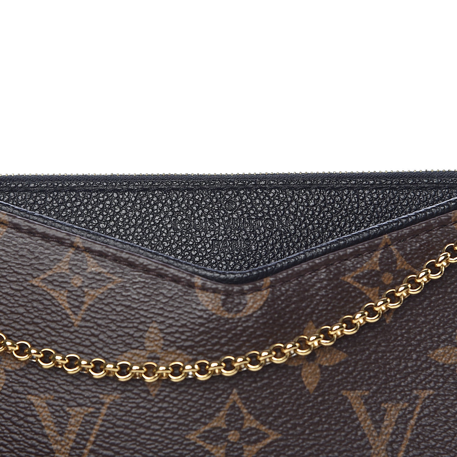 Louis Vuitton Monogram Pallas Clutch Black 10 of 10