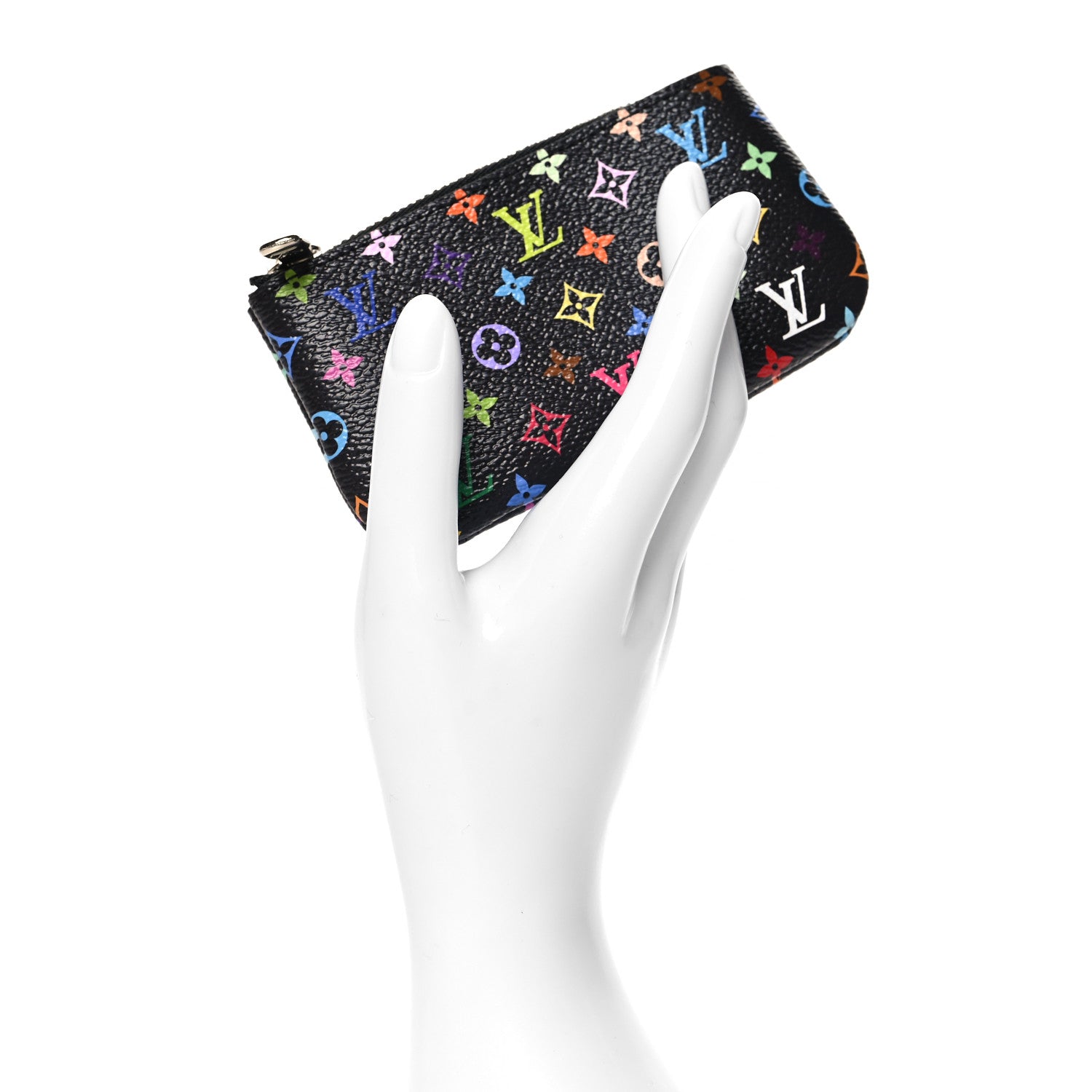 Louis Vuitton LV X TM Monogram Multicolor Key Pouch Black 2 of 7