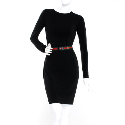 Gucci Elastic Web Bee Belt 95 38 2 of 6