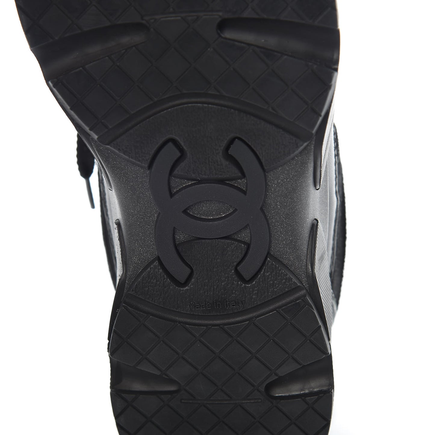 Toile Suede Calfskin CC Sneakers 35 Black