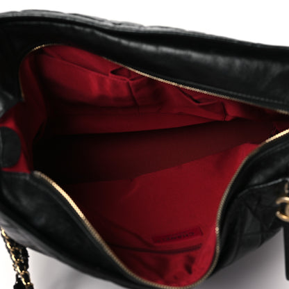 Chanel Aged Calfskin Quilted Maxi Gabrielle Hobo Black 5 of 8