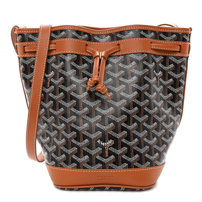 Goyard Goyardine Petit Flot Bucket Bag PM Black Gold 1 of 9