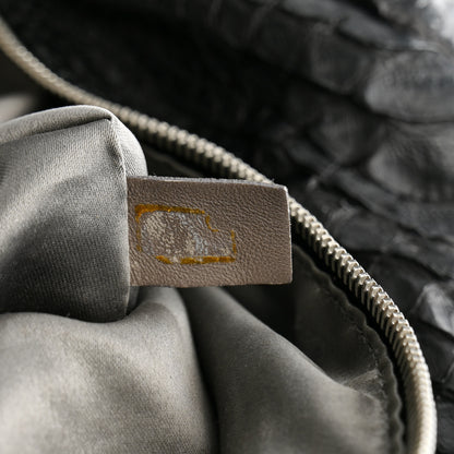 Chanel Snakeskin Rock and Chain Hobo Black 7 of 12
