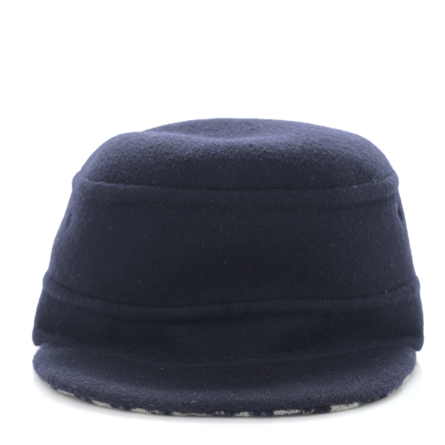 Christian Dior Wool Oblique Reversible Chic Cap 57 Blue 3 of 8