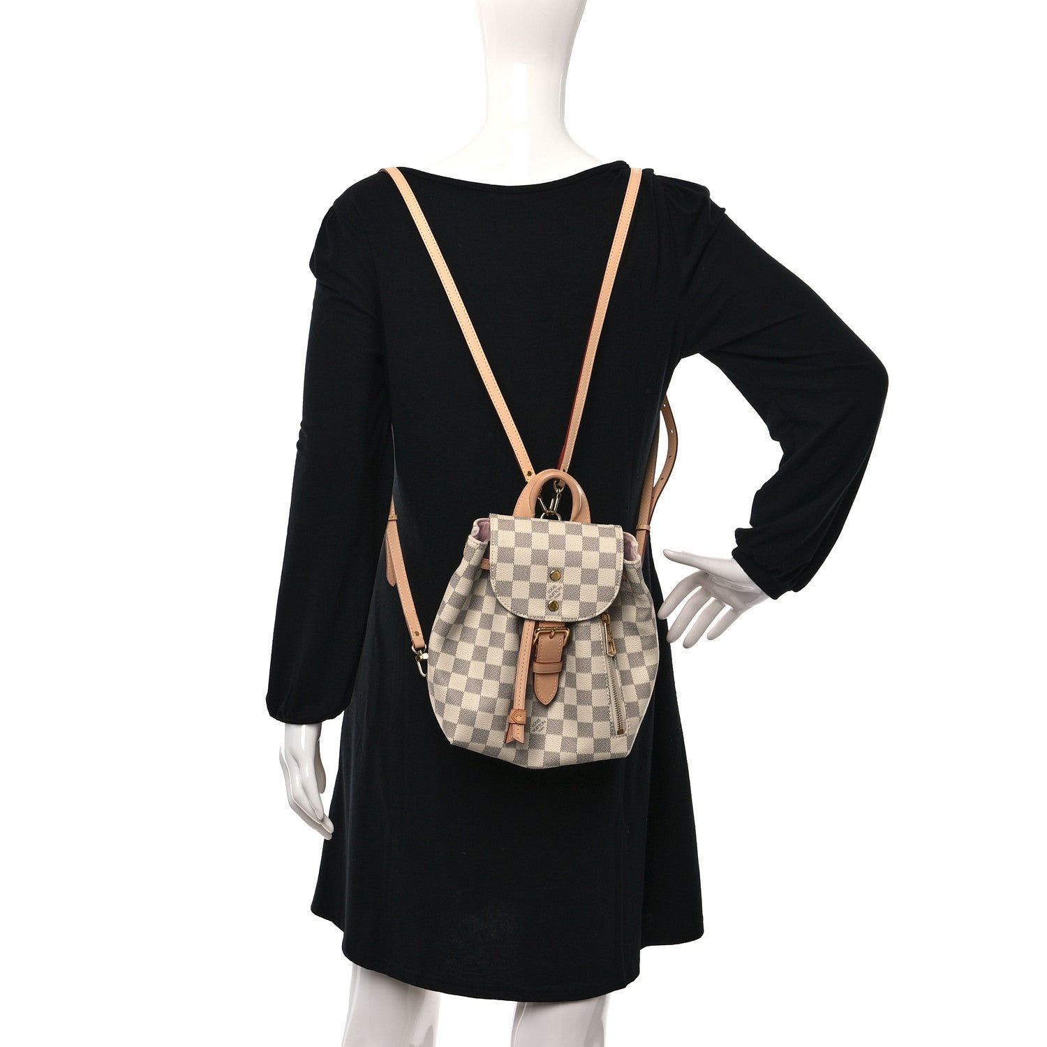 Louis Vuitton Damier Azur Sperone BB Backpack 2 of 9