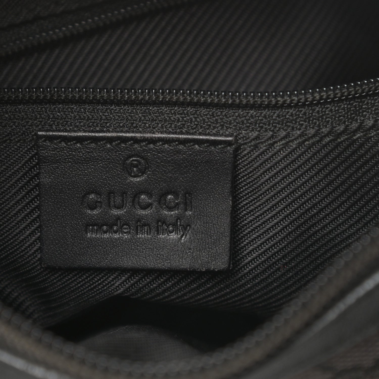 Gucci Nylon Monogram Shoulder Bag Black 6 of 12