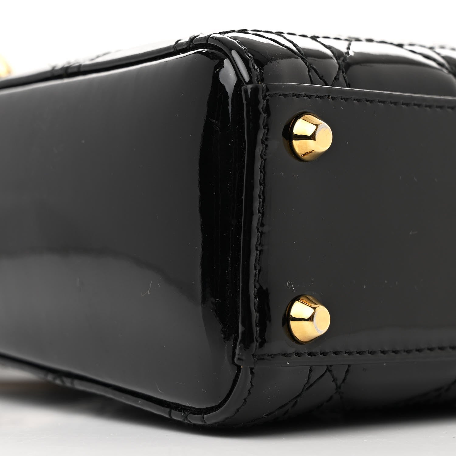Christian Dior Patent Cannage Mini Lady Dior Black 9 of 12