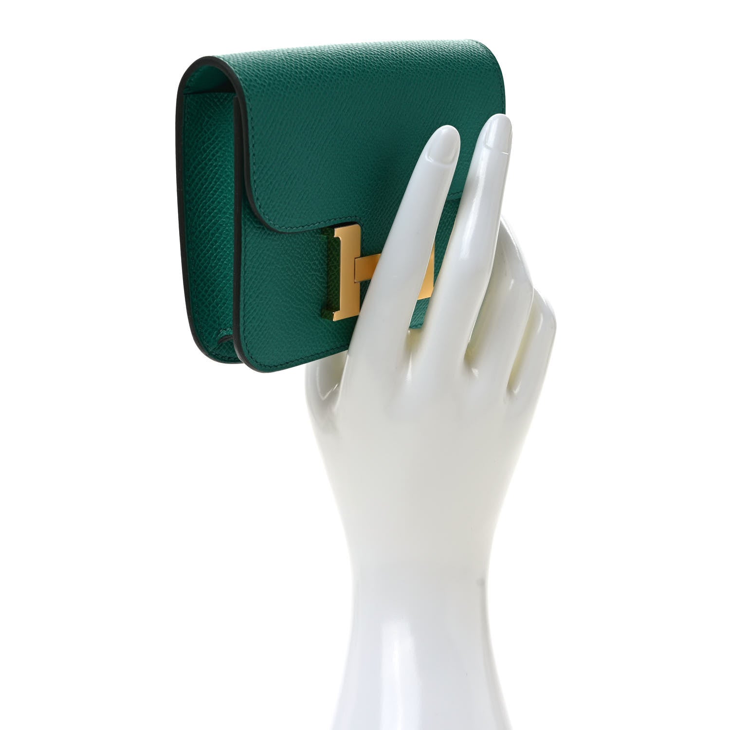 Hermes Epsom Constance Slim Wallet Vert Jade 2 of 8