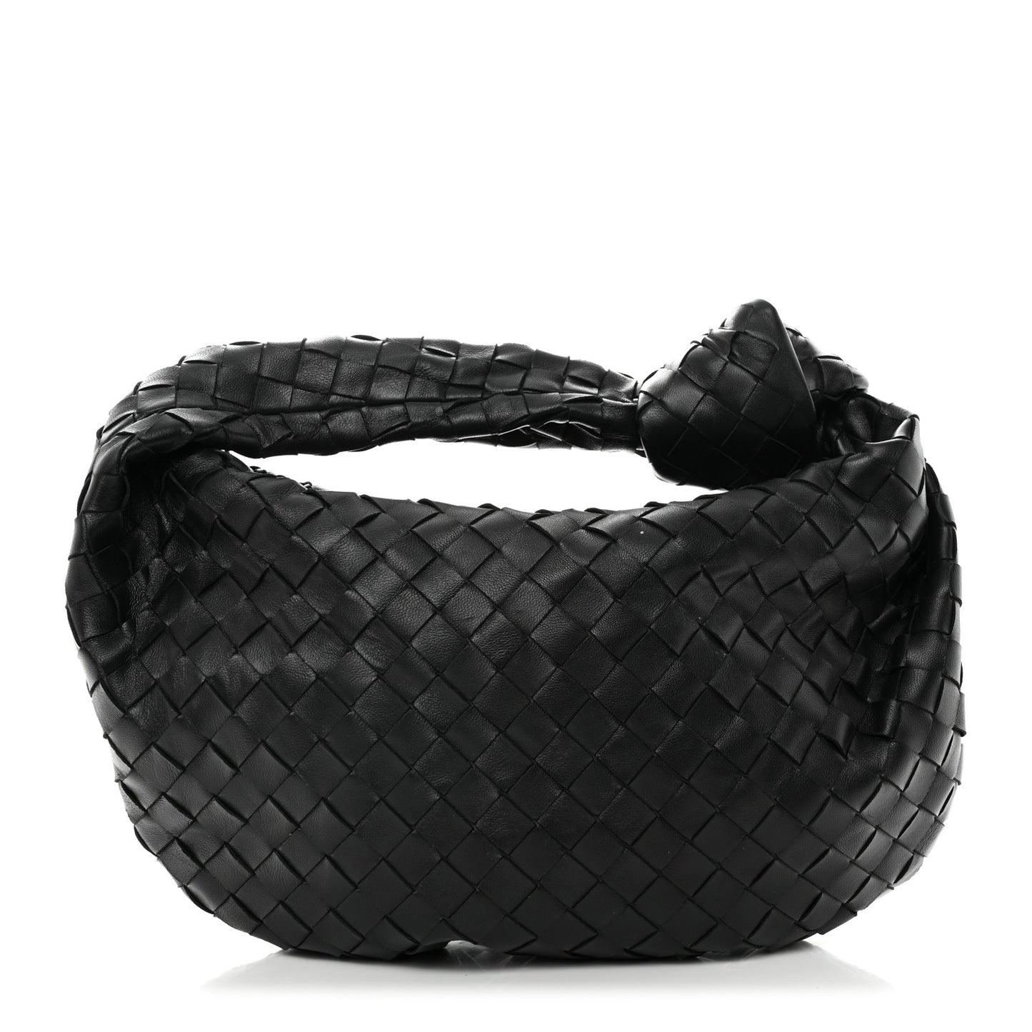 Nappa Intrecciato Teen Jodie Hobo Black