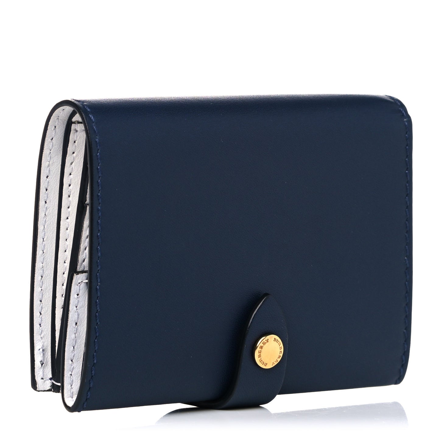 Calfskin Harlow Bifold Wallet Indigo